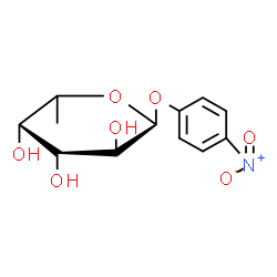 ChemSpider 2D Image | 4-Nitrophenyl 6-deoxy-alpha-L-galactopyranoside | C12H15NO7