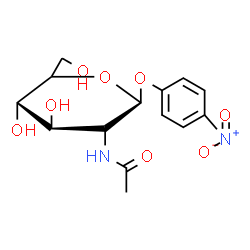 ChemSpider 2D Image | 4-Nitrophenyl 2-acetamido-2-deoxy-beta-D-glucopyranoside | C14H18N2O8