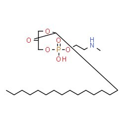 ChemSpider 2D Image | 2-(Methylamino)ethyl (2-pentadecyl-1,3-dioxolan-4-yl)methyl hydrogen phosphate | C22H46NO6P