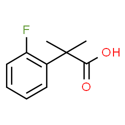 ChemSpider 2D Image | 2-(2-Fluorophenyl)-2-methylpropanoic acid | C10H11FO2