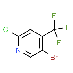 ChemSpider 2D Image | 5-Bromo-2-chloro-4-(trifluoromethyl)pyridine | C6H2BrClF3N