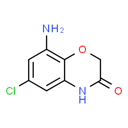 ChemSpider 2D Image | 8-Amino-6-chloro-2H-1,4-benzoxazin-3(4H)-one | C8H7ClN2O2
