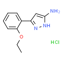 ChemSpider 2D Image | 3-(2-ethoxyphenyl)-1H-pyrazol-5-amine hydrochloride | C11H14ClN3O