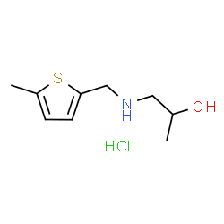 ChemSpider 2D Image | 1-{[(5-METHYLTHIOPHEN-2-YL)METHYL]AMINO}PROPAN-2-OL HYDROCHLORIDE | C9H16ClNOS