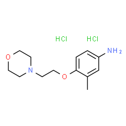 ChemSpider 2D Image | 3-Methyl-4-[2-(4-morpholinyl)ethoxy]aniline dihydrochloride | C13H22Cl2N2O2