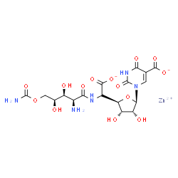 ChemSpider 2D Image | polyoxorim-zinc | C17H21N5O14Zn