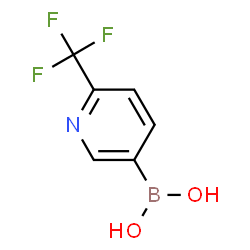 ChemSpider 2D Image | 2-(Trifluoromethyl)pyridine-5-boronic acid | C6H5BF3NO2