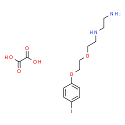 ChemSpider 2D Image | N-{2-[2-(4-Iodophenoxy)ethoxy]ethyl}-1,2-ethanediamine ethanedioate (1:1) | C14H21IN2O6