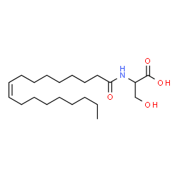 ChemSpider 2D Image | N-[(9Z)-9-Octadecenoyl]serine | C21H39NO4