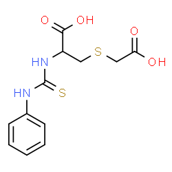 ChemSpider 2D Image | S-(Carboxymethyl)-N-(phenylcarbamothioyl)cysteine | C12H14N2O4S2