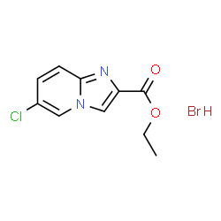 ChemSpider 2D Image | ethyl 6-chloroimidazo[1,2-a]pyridine-2-carboxylate hydrobromide | C10H10BrClN2O2