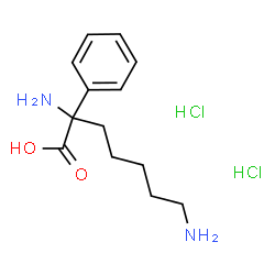 ChemSpider 2D Image | 2,7-Diamino-2-phenylheptanoic acid dihydrochloride | C13H22Cl2N2O2