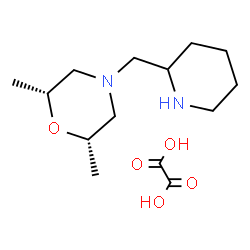 ChemSpider 2D Image | (2R,6S)-2,6-dimethyl-4-(piperidin-2-ylmethyl)morpholine oxalate | C14H26N2O5