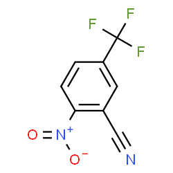 ChemSpider 2D Image | 2-Nitro-5-(trifluoromethyl)benzonitrile | C8H3F3N2O2
