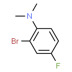 ChemSpider 2D Image | 2-Bromo-4-fluoro-N,N-dimethylaniline | C8H9BrFN