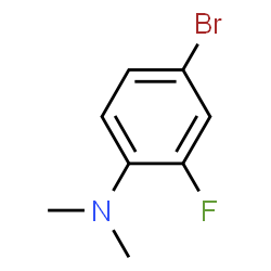 ChemSpider 2D Image | 4-Bromo-2-fluoro-N,N-dimethylaniline | C8H9BrFN