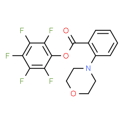 ChemSpider 2D Image | Pentafluorophenyl 2-morpholinobenzoate | C17H12F5NO3
