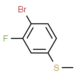 ChemSpider 2D Image | (4-bromo-3-fluorophenyl)(methyl)sulfane | C7H6BrFS