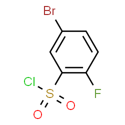 ChemSpider 2D Image | 5-Bromo-2-fluorobenzenesulfonyl chloride | C6H3BrClFO2S