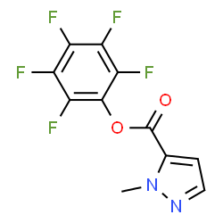 ChemSpider 2D Image | Pentafluorophenyl 1-methyl-1H-pyrazole-5-carboxylate | C11H5F5N2O2