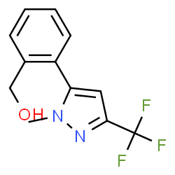ChemSpider 2D Image | 2-[1-Methyl-3-(trifluoromethyl)-1H-pyrazol-5-yl]benzenemethanol | C12H11F3N2O