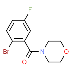 ChemSpider 2D Image | (2-Bromo-5-fluorophenyl)(morpholino)methanone | C11H11BrFNO2