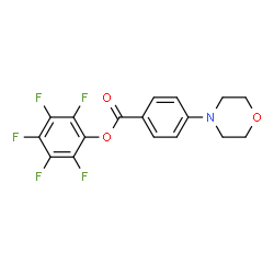 ChemSpider 2D Image | Pentafluorophenyl 4-(4-morpholinyl)benzoate | C17H12F5NO3