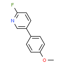 ChemSpider 2D Image | 2-Fluoro-5-(4-methoxyphenyl)pyridine | C12H10FNO
