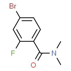 ChemSpider 2D Image | 4-Bromo-2-fluoro-N,N-dimethylbenzamide | C9H9BrFNO