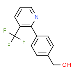 ChemSpider 2D Image | (4-(3-(trifluoromethyl)pyridin-2-yl)phenyl)methanol | C13H10F3NO