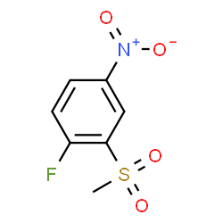 ChemSpider 2D Image | 1-Fluoro-2-(methylsulfonyl)-4-nitrobenzene | C7H6FNO4S