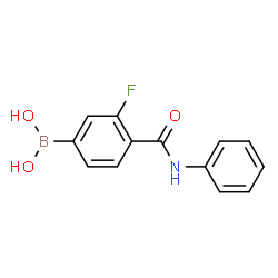 ChemSpider 2D Image | 3-Fluoro-4-(phenylcarbamoyl)benzeneboronic acid | C13H11BFNO3