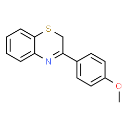 ChemSpider 2D Image | 3-(4-Methoxyphenyl)-2H-1,4-benzothiazine | C15H13NOS