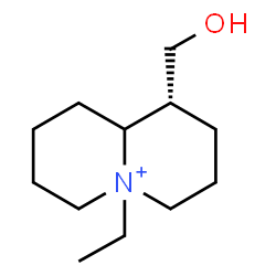 ChemSpider 2D Image | (1R)-5-Ethyl-1-(hydroxymethyl)octahydro-2H-quinolizinium | C12H24NO