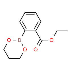 ChemSpider 2D Image | ethyl 2-(1,3,2-dioxaborinan-2-yl)benzoate | C12H15BO4