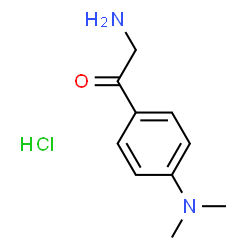 ChemSpider 2D Image | 2-Amino-1-[4-(dimethylamino)phenyl]ethan-1-one hydrochloride | C10H15ClN2O