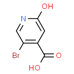 ChemSpider 2D Image | 5-Bromo-2-hydroxyisonicotinic acid | C6H4BrNO3