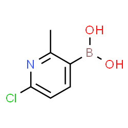 ChemSpider 2D Image | 6-CHLORO-2-METHYLPYRIDINE-3-BORONIC ACID | C6H7BClNO2