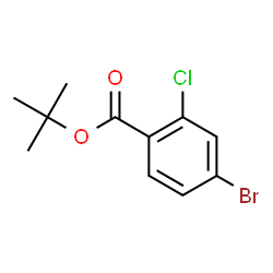 ChemSpider 2D Image | 2-Methyl-2-propanyl 4-bromo-2-chlorobenzoate | C11H12BrClO2
