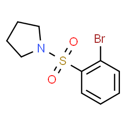 ChemSpider 2D Image | 1-(2-Bromophenylsulfonyl)pyrrolidine | C10H12BrNO2S