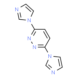 ChemSpider 2D Image | 3,6-Di(1H-imidazol-1-yl)pyridazine | C10H8N6