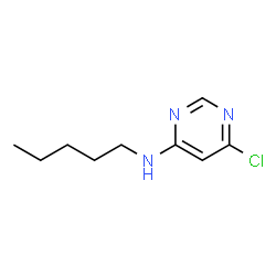 ChemSpider 2D Image | 4-Chloro-6-pentylaminopyrimidine | C9H14ClN3