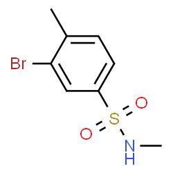 ChemSpider 2D Image | 3-Bromo-N,4-dimethylbenzenesulfonamide | C8H10BrNO2S