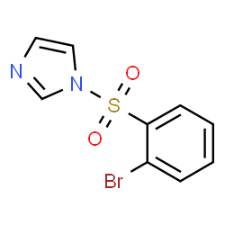 ChemSpider 2D Image | 1-(2-bromophenylsulfonyl)-1-H-imidazole | C9H7BrN2O2S