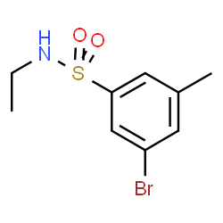 ChemSpider 2D Image | 3-Bromo-N-ethyl-5-methylbenzenesulfonamide | C9H12BrNO2S