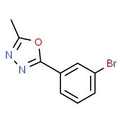 ChemSpider 2D Image | 2-(3-Bromophenyl)-5-methyl-1,3,4-oxadiazole | C9H7BrN2O