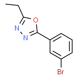 ChemSpider 2D Image | 2-(3-Bromophenyl)-5-ethyl-1,3,4-oxadiazole | C10H9BrN2O