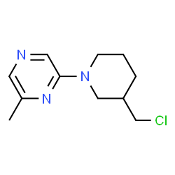ChemSpider 2D Image | 2-[3-(chloromethyl)piperidino]-6-methylpyrazine | C11H16ClN3