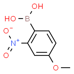 ChemSpider 2D Image | 4-Methoxy-2-nitrophenylboronic acid | C7H8BNO5