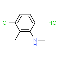 ChemSpider 2D Image | 3-Chloro-N,2-dimethylaniline, hydrochloride | C8H11Cl2N